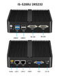 BEBEPC Fanless Industrial Mini PC with Intel Celeron J6412 J1900 Support Linux Computer with 2xRS232/485 2xGbE LAN Win10 Ready