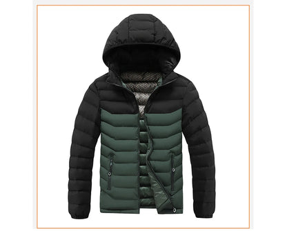 Winter Men's Bomber Padded Jacket Casual Men Cotton Thicken Warm Hooded Parkas Coats Male Thermal Windbreaker Jackets Clothing