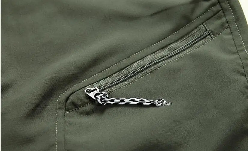 Summer Detachable Quick Dry Cargo Pants Men Waterproof Active Multifunction Pockets Outdoor Long Trousers Casual Pants