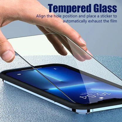 2-4PCS Full Cover Tempered Glass Screen Protector For iPhone17 15 14 13 12 Pro Max Protection Glass For iPhone 13 14 16 Pro Max