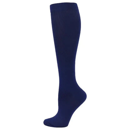 19 Styles Compression Stocking Blood Circulation Promotion Slimming Compression Socks Anti-Fatigue Comfortable Solid Color Socks