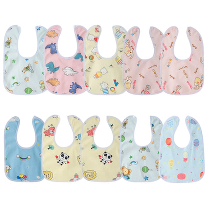 10/20pcs Baby Bib Set for Boys & Girls Breathable Baby Feeding Bibs Skin-friendly Drool Bib Set Drooling and Teething Bibs