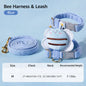 Pet Supplies Cartoon Bee Cat Harness Adjustable Breast Back Harness Dog Harness Portable Leash Set Pet Walking