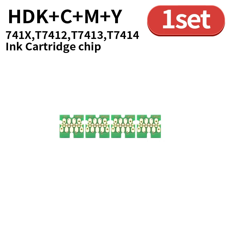 1set~50set T741X-T7414 T7411 T741X Ink Tank Chip For Epson SureColor F6200  F6270 F7270 F9270 F9300 F9330 F9340 F9360 F9370 CHIP