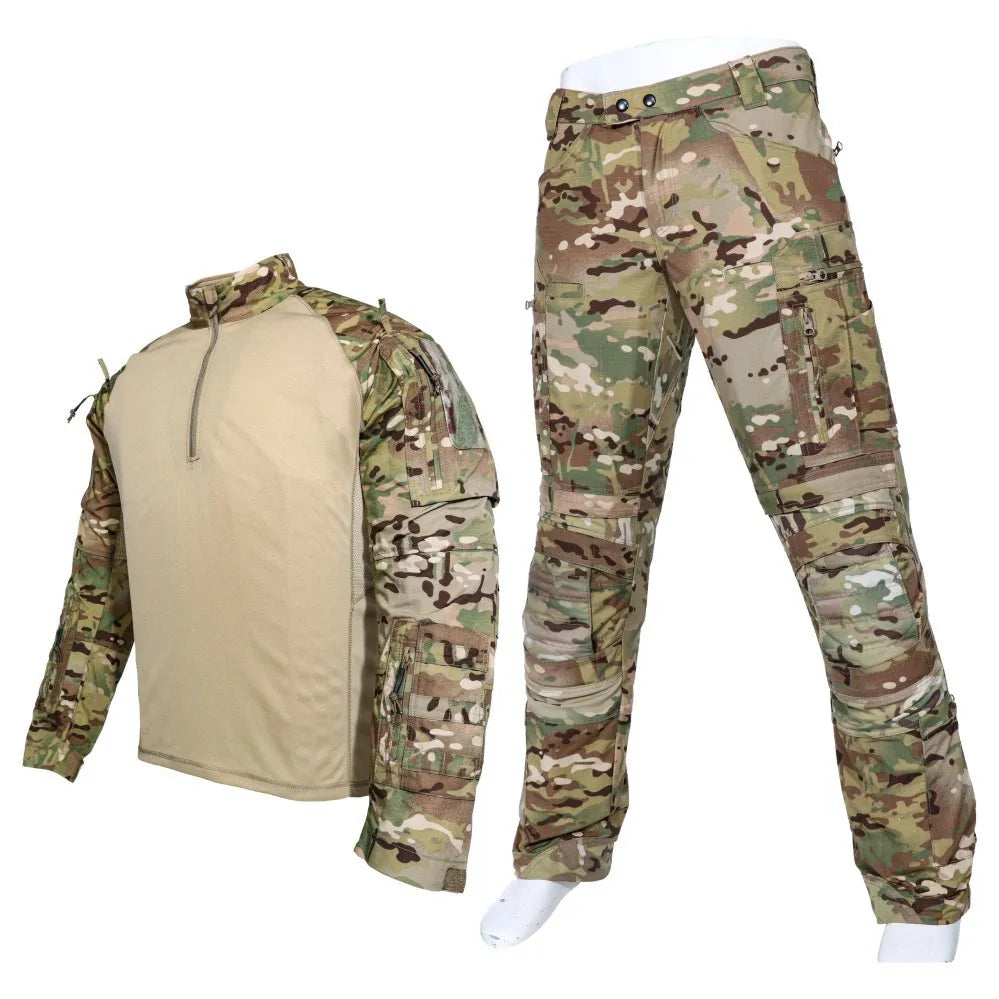 2026 Spring Autumn Men'sTactics Sets Wear Resistant Uniform Shirts Outdoor Sports 2-piece Suits Breathable Frog suit Cargo pants