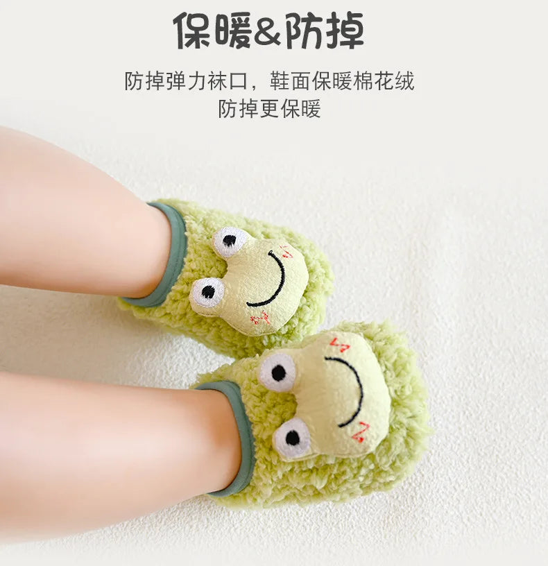 Baby Socks Shoes Infant Cute Cartoon Kids Boy Shoes Soft Rubber Sole Child Floor Sneaker BeBe Booties Toddler Girls First Walker