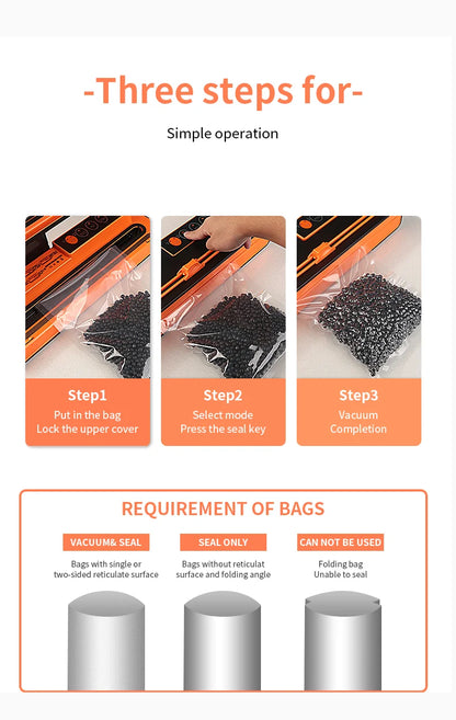 AGASHE Food Vacuum Sealer Machine, Degasser Vacuum Packer for Products with Cutter, Double Pump Air Packaging Machine for Kitche