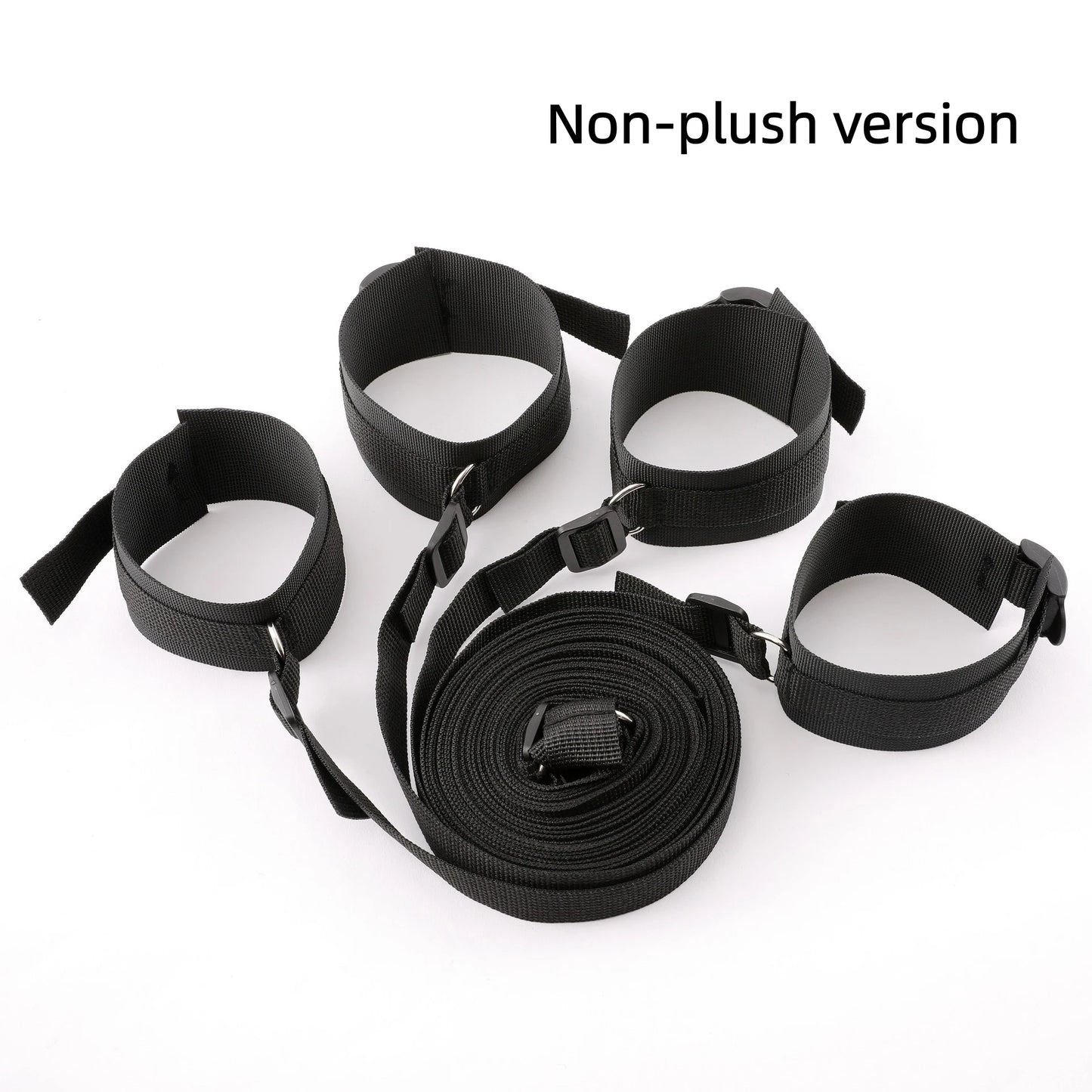 Bed Bondage Restraint Set Adjustable Wrist Ankle Cuffs Comfortable Couples Handcuffs Adult Sex SM Game Lover Intimate Play Kit