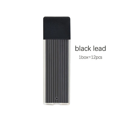 6Pcs/Set 2.0 Mm Automatic Pencil 4 Colors With Pencil Sharpener 2B Lead Writing Smooth Sketching Painting Writing Stationery