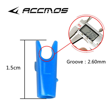 60pcs DIY Plastic Arrow Pin Nocks Size L And Size S For ID4.2mm ID6.2mm 3.2mm  Arrow Shaft Archery Accessory