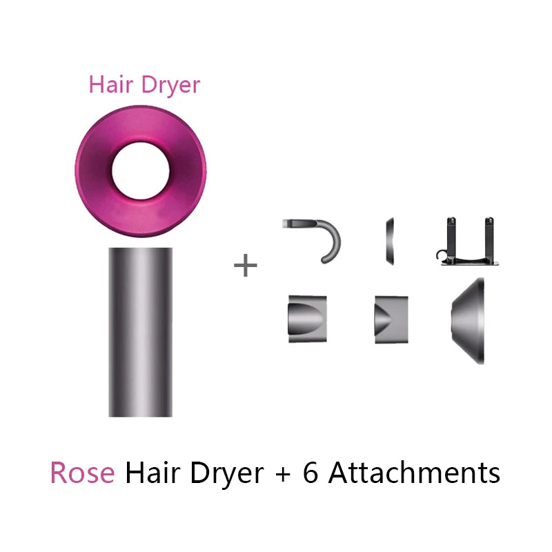 Ion Hair Dryer with Curls Diffuser 5 In 1 Super Ionic Hairdryer Woman Electric Barber Blower Leafless Dry Professional Machine