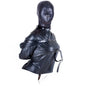 PU Leather Straitjacket Bondage Hood Mask BDSM Roleplay Clubwear Dog Cosplay Headgear Body Bondage Sex Toy for Women and Men