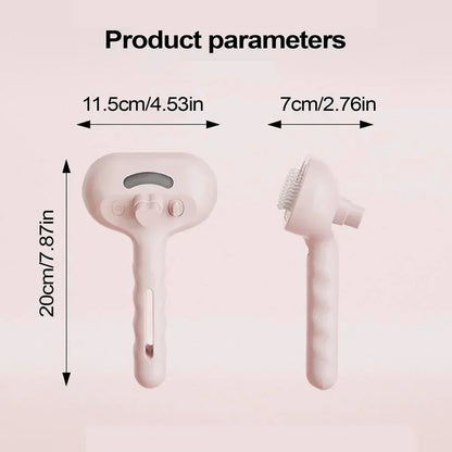 Dog Spray Hair Comb Pet Steam Massage Brush Safe Round Head Soft Teeth Spray Hair Removal Comb for Dog Cat Cleaning Brush