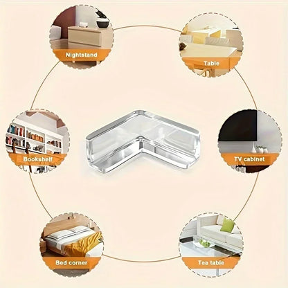 10PCS Transparent Anti Collision Angle PVC Pad Child Safety Corner Guard Baby Collision Proof Protector Christmas gift