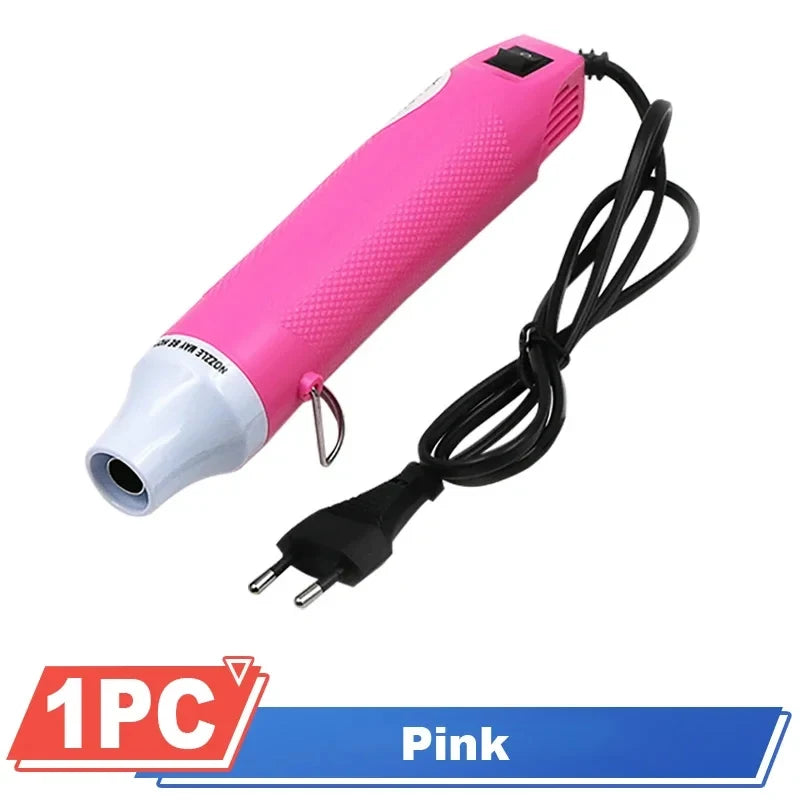 220V Hot Air Gun, Soldering Temperature Blower Eu Plug, Mini Heat Gun for Shrink Tubing, Car Wrapping & DIY Crafts