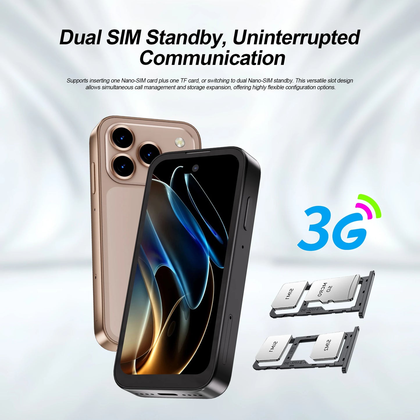 2026 SERVO Mini Smartphone 3G WCDMA 3.75" Display Android System 16GB ROM Play Store Small Smart Mobile Phones Dual SIM Standby