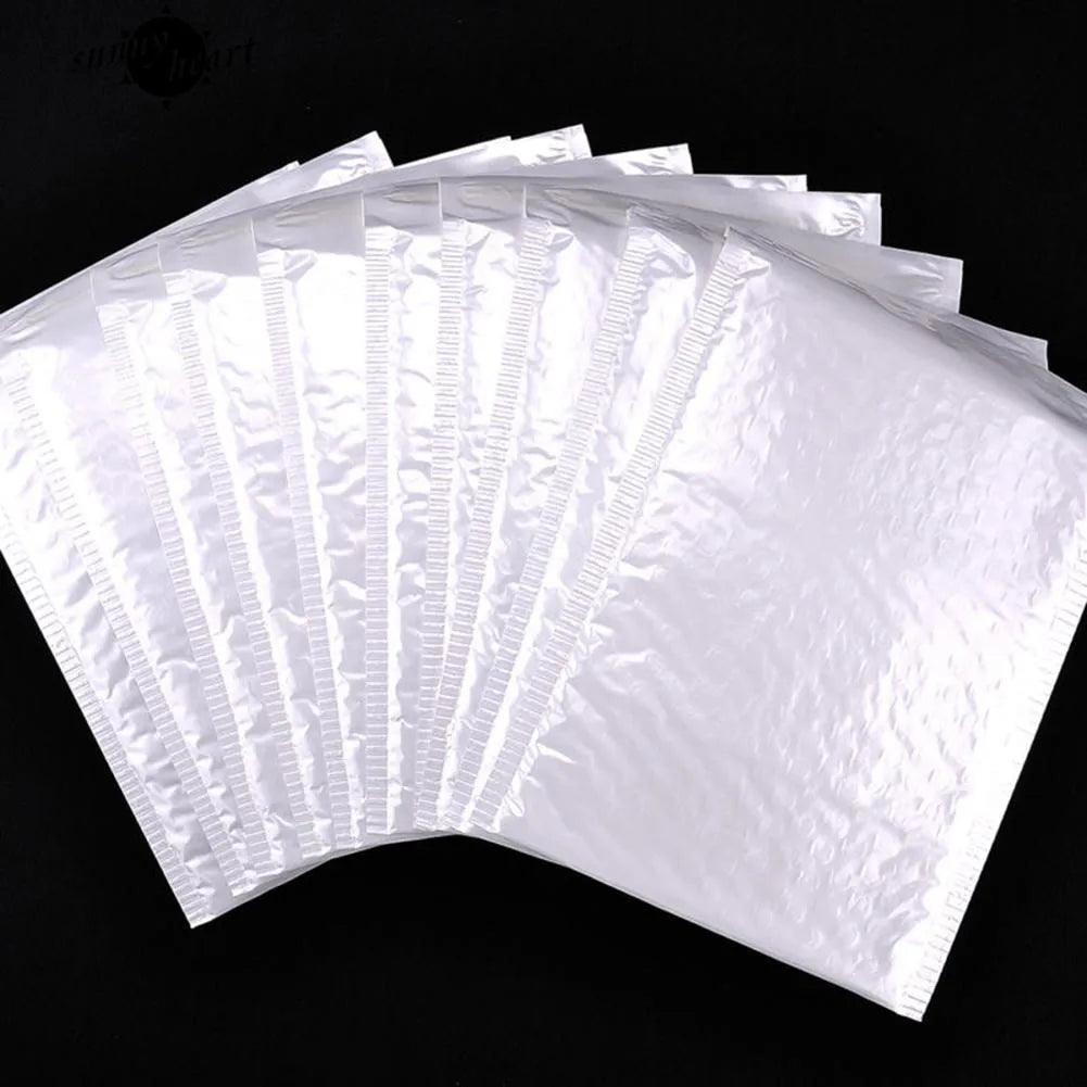 Universal Shipping Bags White Foam Envelope Adhesive Mailing Waterproof Bag Padded Envelopes for Magazine Lined Bubble Mailer