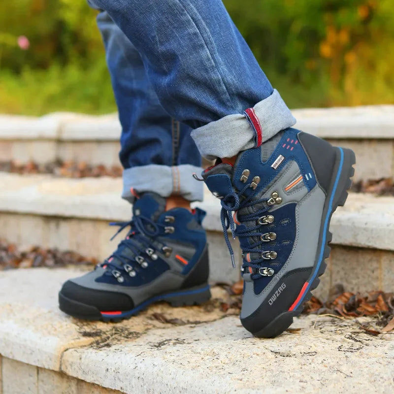 Mixed Gender Hiking Shoes Men Winter Mountain Climbing Trekking Boots Top Quality Outdoor Fashion Casual Snow Boots Plus Size 47