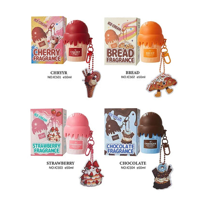 Dubai Arabia Gourmet Eau De Toilette 50ml Cherry Croissant Strawberry Chocolate Scent Cute Delicate Pendant Body Perfume Spray