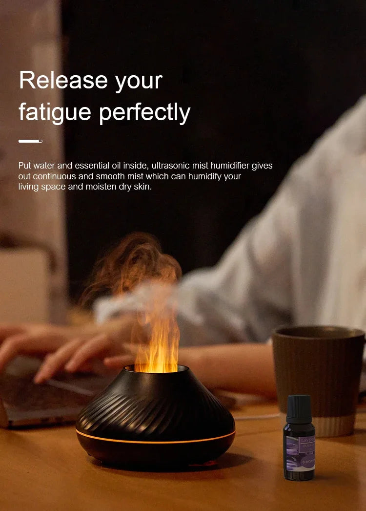 Volcano Aromatherapy Diffuser Portable Desktop Essential Oil Aroma Diffuser Home Air Humidifier Purifier/Essential Oil Set
