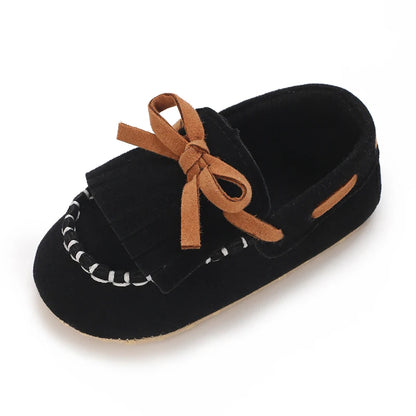 HAIZHIW 0-18M Baptism Newborn Baby Prewalker Girls Boys Casual Shoes Leather Non-Slip Soft-Sole Infant Toddler First Walkers