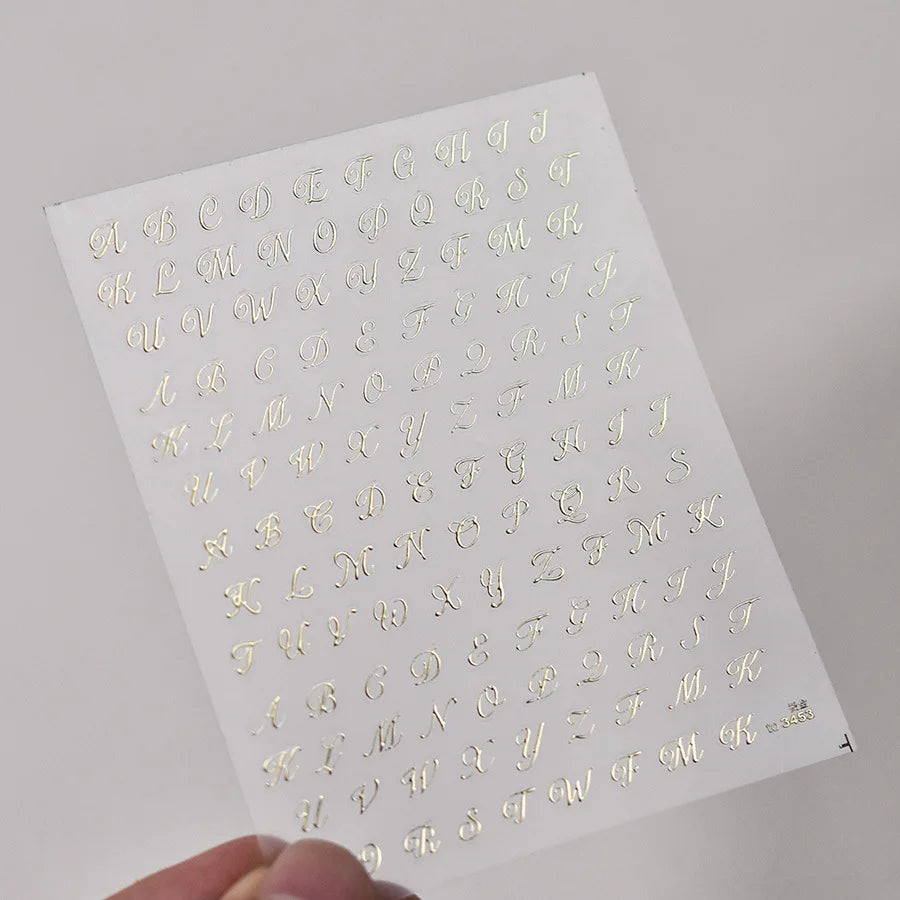 Luxury 5D Floral Nail Art Stickers Gold Silver Chinese Style Metal Frame Shiny Crystal Rhinestone Self Adhesive Manicure Decal