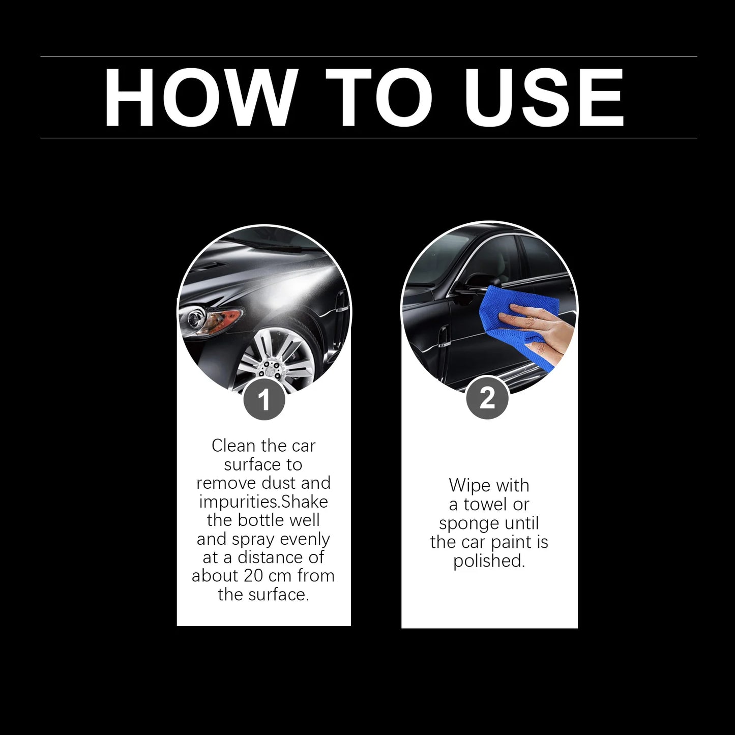 Multifunctional Car Paint Care Spray Protects Against Scratches Repairs And Enhances The Shine Coating Easy To Use