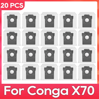 Fit For ( Conga X70 / Deerma X80 ) Replacement Parts Accessories Main Side Brush HEPA Filter Mop Pad Dust Bag