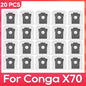 Fit For ( Conga X70 / Deerma X80 ) Replacement Parts Accessories Main Side Brush HEPA Filter Mop Pad Dust Bag
