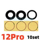 AliSunny 10pcs Back Camera Glass for iPhone 7 8 Plus 6 6S 6Plus 7Plus X XR XS Max 11 12 Rear Cover Lens 3M Sticker Holder Parts