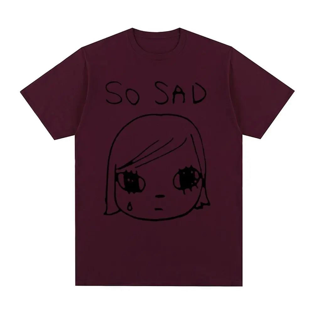 Yoshitomo Nara Sad Vintage T-shirt Japan Party Cotton Men T shirt New Tee Tshirt Womens Tops