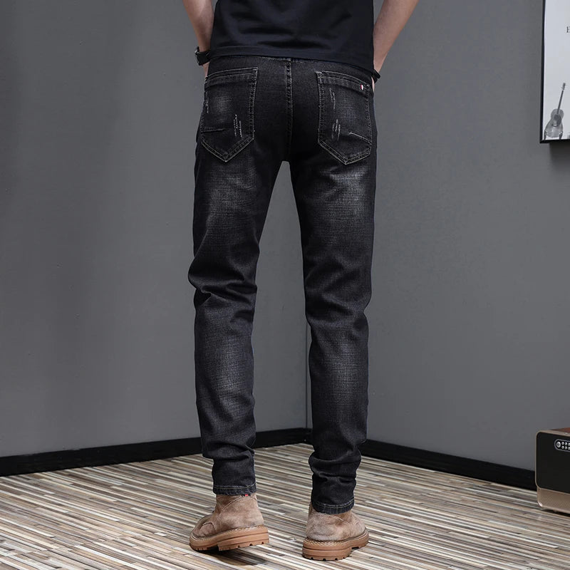 2026 Men's Slim Casual Street Classic Skinny Jeans Pencil Jeans Trendyy Stretch Style Comfortable Casual Fashion Versatile