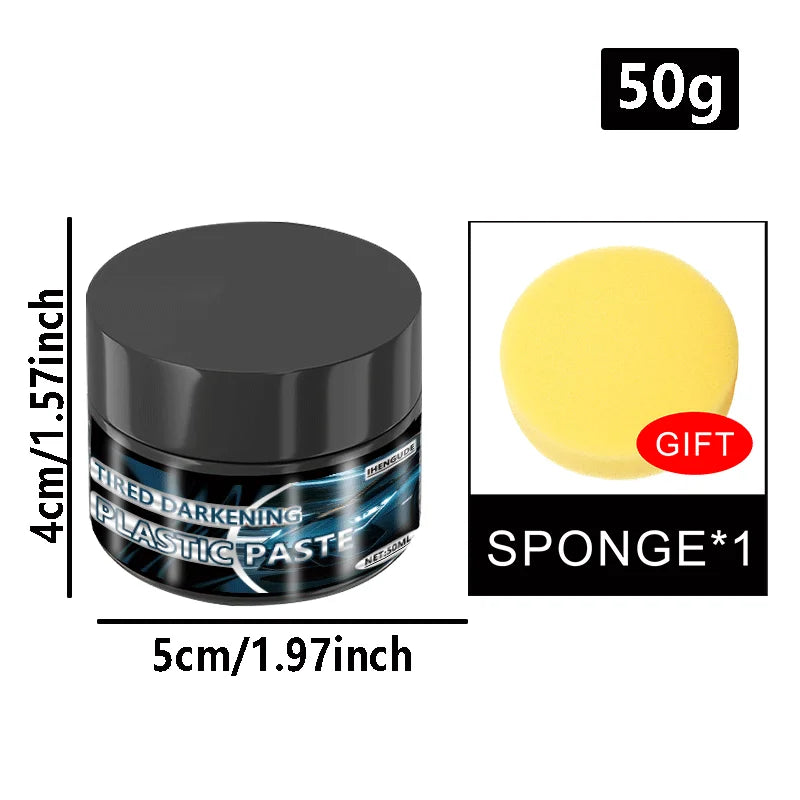 Car Interior Scratch Repair Cream Interior & Exterior Plastic Polishing Wax Black Interior and Dashboard Plastic Surface Repair