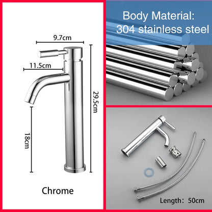 ULA G1/2 Basin Faucet Waterfall Bathroom Sink Faucet Hot Cold Water Mixer Tap Deck Mounted Bathroom Tap Crane Washbasin Tap