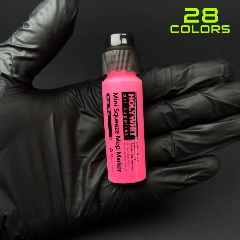 20ml Mini Graffiti Flow Pen Paint Signature Pen Round Tip Waterproof Marker With Ink Art Supplies Fluorescent Painting Writing