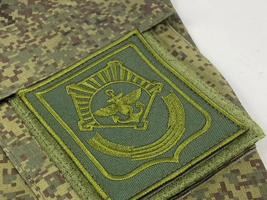 Beautifully Embroidered Russian Camouflage Combat Uniform Armband Rank Identification Badge