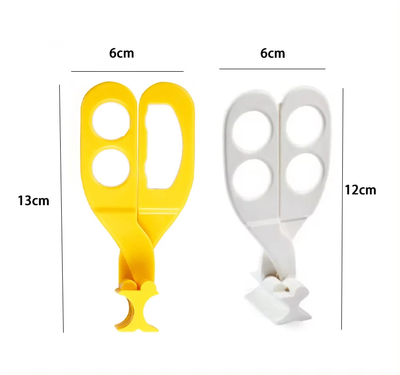 Baby Food Scissors Kids with Case Travel, Kitchen Scissors for Food with Safety Lock, Baby Food Cutter, BPA Free