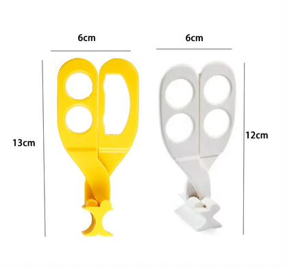 Baby Food Scissors Kids with Case Travel, Kitchen Scissors for Food with Safety Lock, Baby Food Cutter, BPA Free