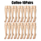 Summer Ultra-Thin Korean Style Invisible Thigh-High Socks Nude Seamless Mid-Calf Short Socks for Women Anti-Snag Sheer Stockings