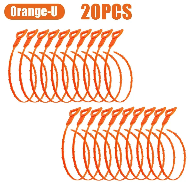 Hair Dredging Hook Sewer Unblock Tools Unblocker Pipes and Sinks Drain Clog Remover Toilet Drainage Outlet Cleaning Supplies