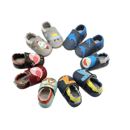Toddle Baby Shoes Newborn Infant Shoe Boys Girls Soft Genuine First Walkers Baby Moccasins 0-24Months Cowhide Bottom Skid-Proof