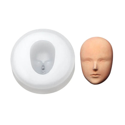Elf silicone Q version face face mold ultra-light clay soft pottery face mold bjd silicone fairy ears baby face
