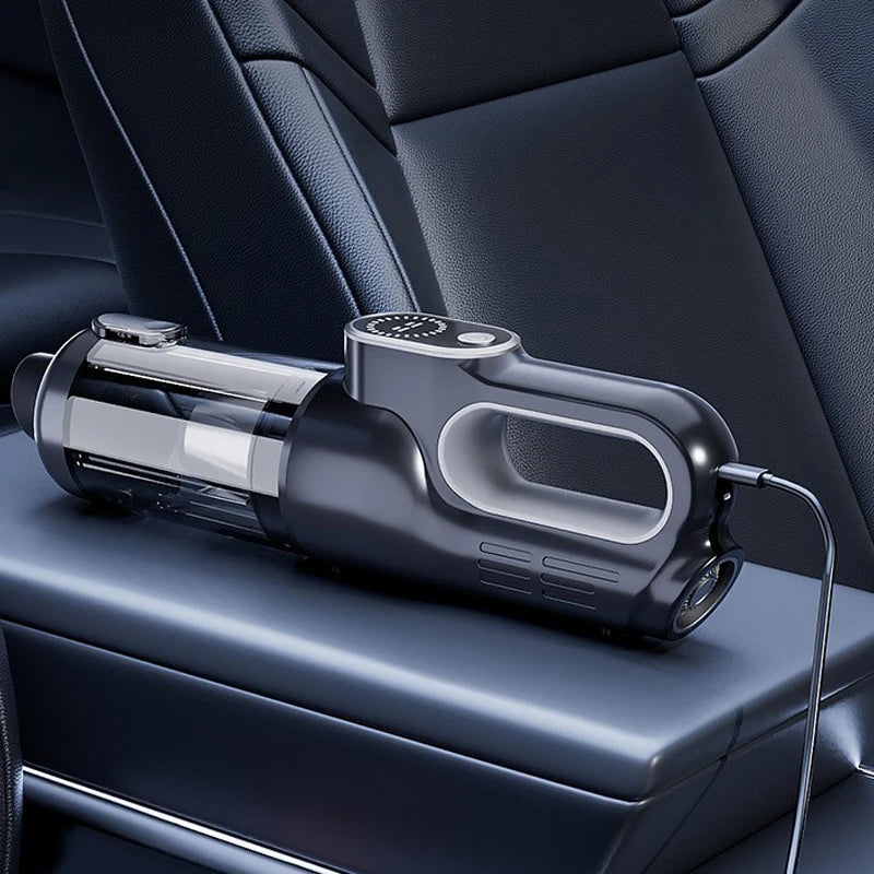 Wireless Portable Brushless Vacuum Cleaner, Multifunctional High Power Mini Handheld Vacuum & Dust Blower 2-in-1 for Household Sofa Keyboard Car Interior Cleaning