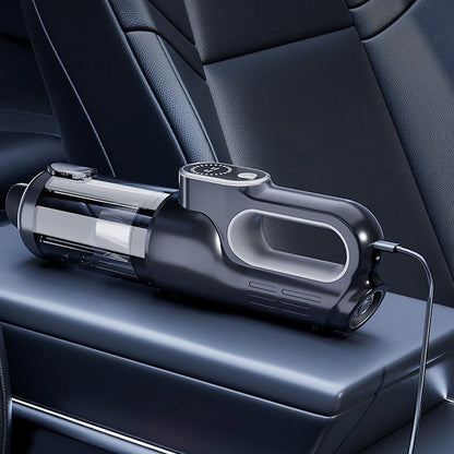 Wireless Portable Brushless Vacuum Cleaner, Multifunctional High Power Mini Handheld Vacuum & Dust Blower 2-in-1 for Household Sofa Keyboard Car Interior Cleaning