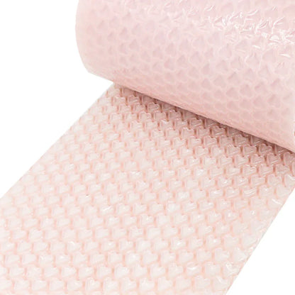 Love Heart-shape Bubble Cushioning Wrap Padding Bubble Packaging Film for Shockproof Foam Roll Bag Paper Packing Fragile