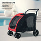 Large-sized Pet Stroller for Outdoor Travel Dog Mobility Scooter Large Capacity Dog Car Multifunctional Foldable Pet Stroller