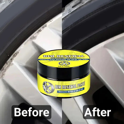 Car Alloy Wheel Rim Scratch Repair Paste Auto Wheel Scratch Remover Oxidation Polishing Paste Restore Gloss for Car SUV RV Truck