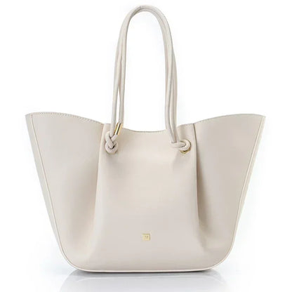 PG Women Pebbled Leather Tote Bag Large Capacity Fashion Shoulder Top Handle Handbag Elegant Daily Work