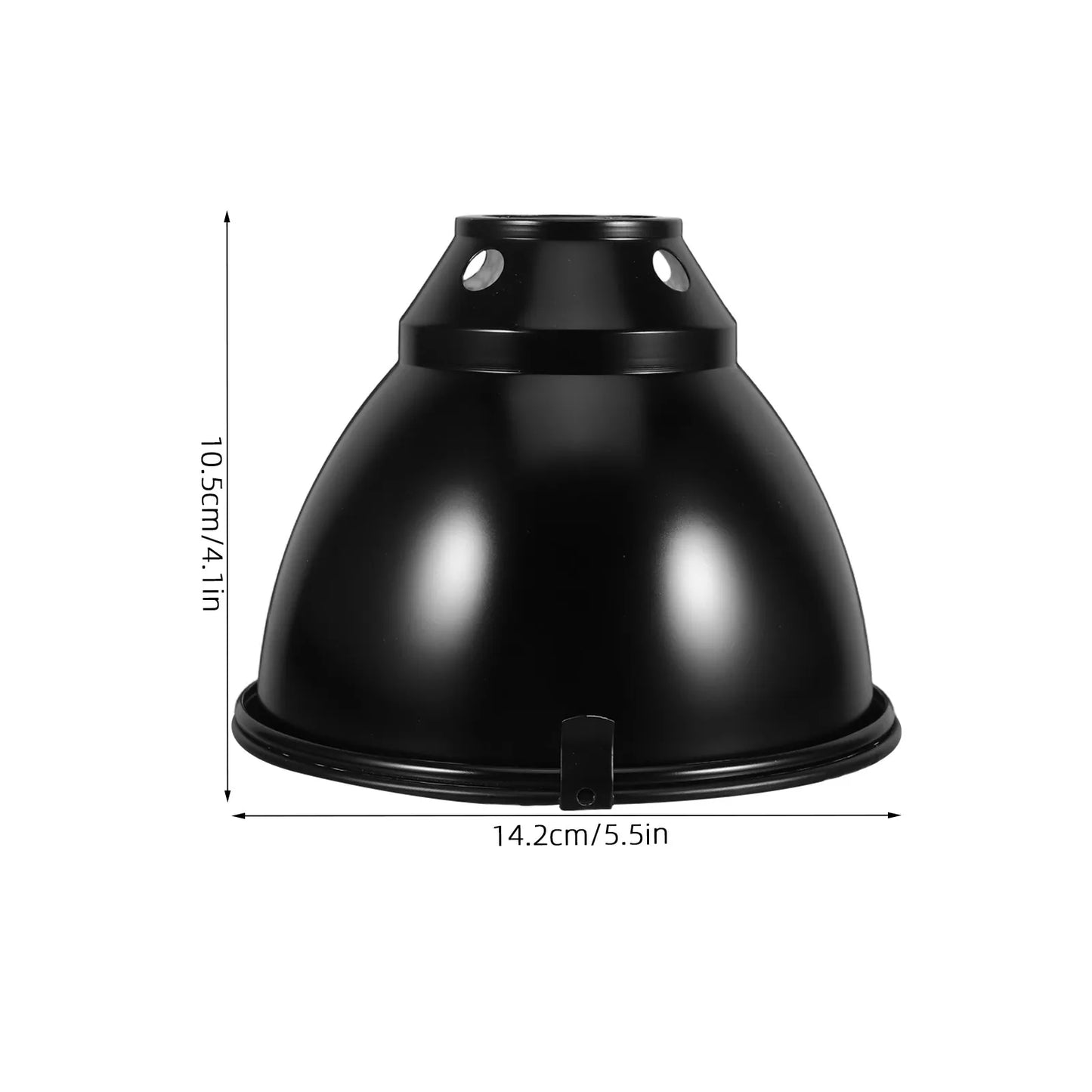 1Set Anti-Scald Reptile Heat Lamp Guard Aluminum Dome Light Shade High Efficiency Heating Versatile for Turtle Lizard Snake