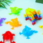 30 Pcs Mini Candy Color Jumping Leap Frog Bounce Fidget Classic Toys Stress Reliever Children Kids Christmas Party Favors Prizes